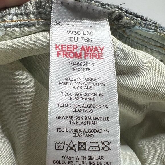 TopMan | NWT Destroyed Stretch High Rise Button Fly Skinny Jeans - Picture 5 of 6